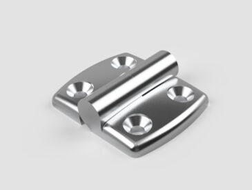 Dobradiça de Poliamida Direita Base 30x30 para Perfil de Alumínio