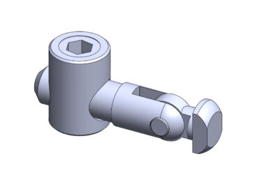 Conector Angular Vertical Para Perfil de Alumínio - Base 30