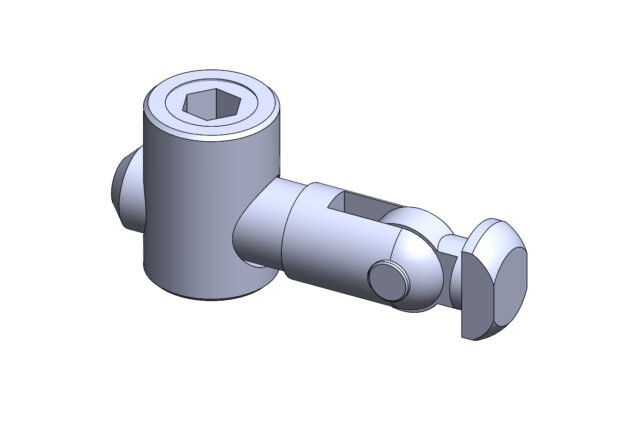 Conector Angular Vertical Para Perfil de Alumínio - Base 30