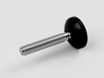 Pé de Nivelamento Base 60 M16X100 para Perfil de Alumínio