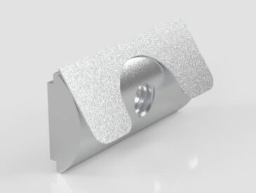 Porca Meia Cana M4 - Base 30/40 para Perfil Alumínio