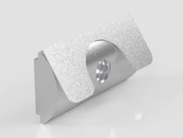 Porca Meia Cana M4 - Base 30/40 para Perfil Alumínio