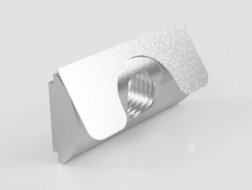 Porca Meia Cana M6 - Base 30/40 para Perfil Alumínio