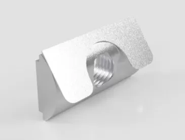 Porca Meia Cana M6 - Base 30/40 para Perfil Alumínio