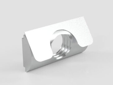 Porca Meia Cana M8 - Base 30/40 para Perfil Alumínio