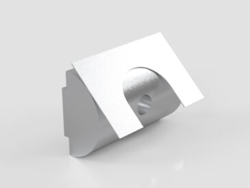 Porca Meia Cana Pesada M4 - Base 50 para Perfil Alumínio