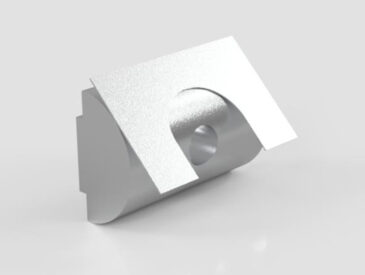 Porca Meia Cana Pesada M5 - Base 50 para Perfil Alumínio