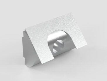 Porca Meia Cana Pesada M6 - Base 50 para Perfil Alumínio