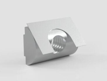 Porca Meia Cana Pesada M8 - Base 50 para Perfil Alumínio