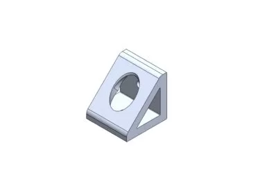 Cantoneira Reforçada Extrudada para Perfil de Alumínio 40x40