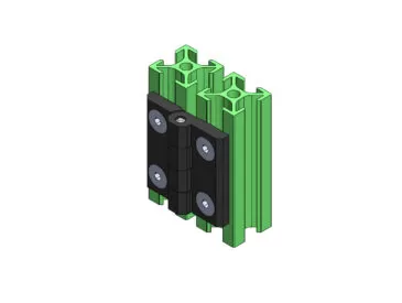 Dobradiça ZAMAC para Perfil Base 20/20 (40x40mm) (25mm E.F)