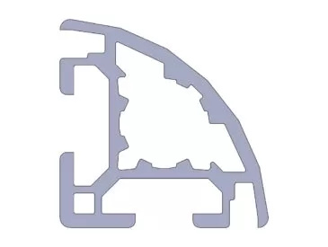 Perfil Alumínio 30x30 Furo Central Ø 12 (M14) Canal 8mm - Abaulado com ranhura para alojamento de chapas Perfil Alumínio 30x30 Furo Central Ø 12 (M14) Canal 8mm - Abaulado com ranhura para alojamento de chapas