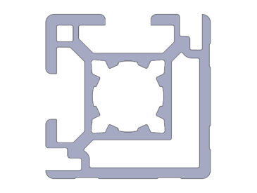Perfil Alumínio 30x30 Canto Enclausuramento