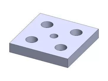 PLACA BASE PARA PERFIL 80X80