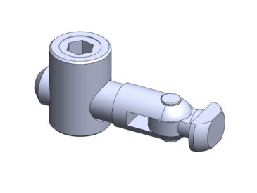 Conector Angular Horizontal Para Perfil de Alumínio - Base 30