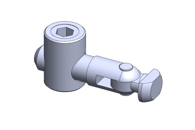 Conector Angular Horizontal Para Perfil de Alumínio - Base 30