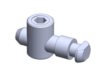 Conector Fresado Horizontal Para Perfil de Alumínio - Base 30