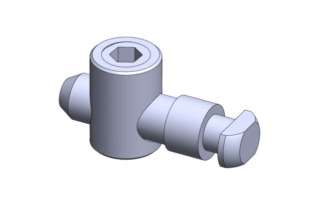 Conector Fresado Horizontal Para Perfil de Alumínio - Base 30