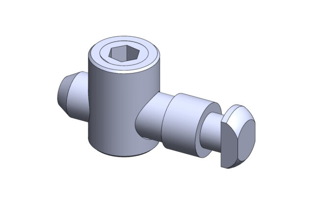 Conector Fresado Vertical Para Perfil de Alumínio - Base 30