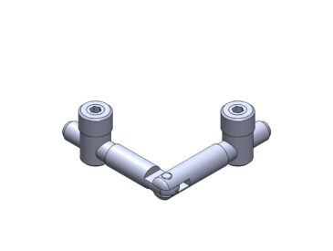 Conector Topo em Angulo Para Perfil de Alumínio - Base 20