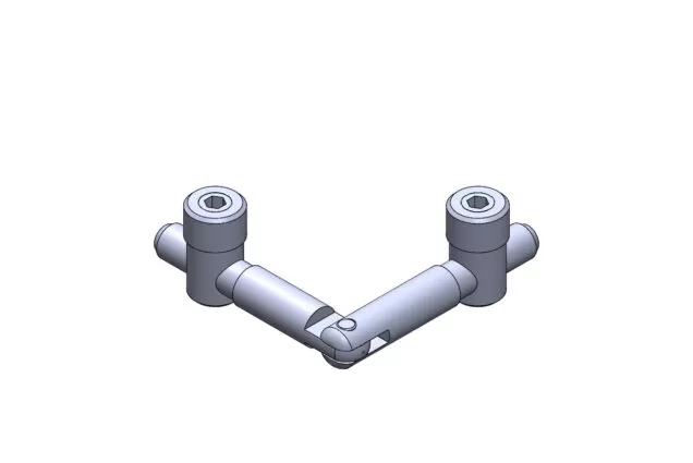 Conector Topo em Angulo Para Perfil de Alumínio - Base 20