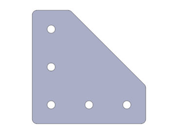 PLACA DE UNIÃO ESQUADRO 120X120 (E.F 40MM) #3MM