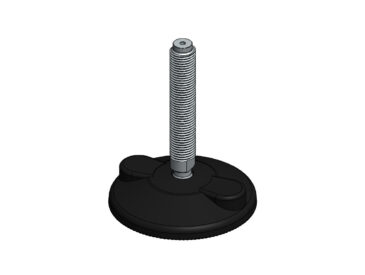 Pé de Nivelamento Articulado Base 80 M14X100 para Perfil de Alumínio