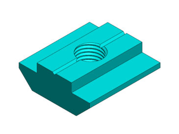 Porca T Deslizante M8 para Perfil Alumínio Canal 8mm