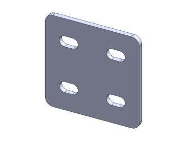 PLACA DE UNIÃO 60X60 (E.F 30MM) #3MM