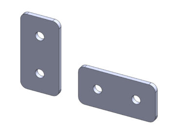 PLACA DE UNIÃO 30X60 (E.F 30MM) #3MM