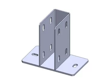 SAPATA DE FIXAÇÃO EM T P/ PERFIL 45X90