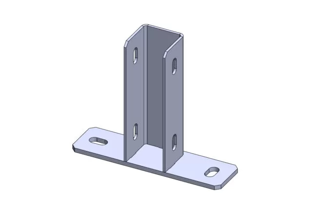 SAPATA DE FIXAÇÃO EM T P/ PERFIL 40X40