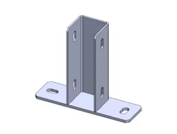 SAPATA DE FIXAÇÃO EM T P/ PERFIL 45X45