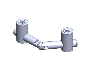 Conector Topo em Angulo Para Perfil de Alumínio - Base 30 M8