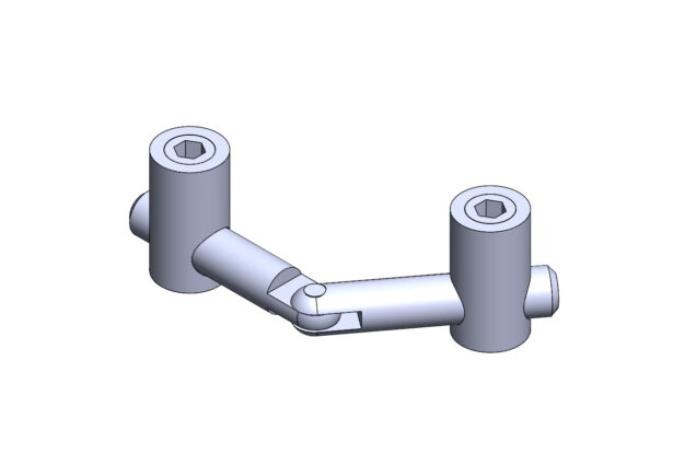 Conector Topo em Angulo Para Perfil de Alumínio - Base 30 M8