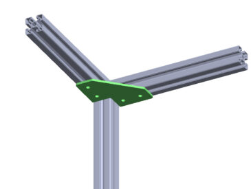 PLACA DE UNIÃO ESQUADRO 120X120 TRANSVERSAL (E.F 40MM) #3MM