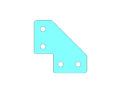 PLACA DE UNIÃO ESQUADRO 60X60 TRANSVERSAL (E.F 20MM) #3MM